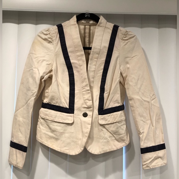 Loft Petite Cotton Blazer Coat Size 2P - Picture 4 of 16